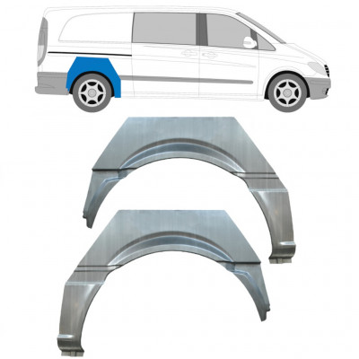 Pannello di riparazione parafango posteriore per Mercedes Vito W639 2003-2014 / Sinistra / Destra / Sinistra+Destra / Set 12917
