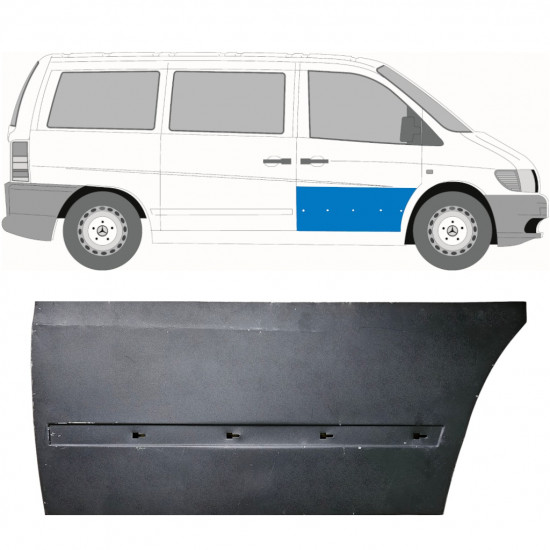 Pannello di riparazione porta anteriore per Mercedes Vito I W638 1996-2003 / Destra 11996