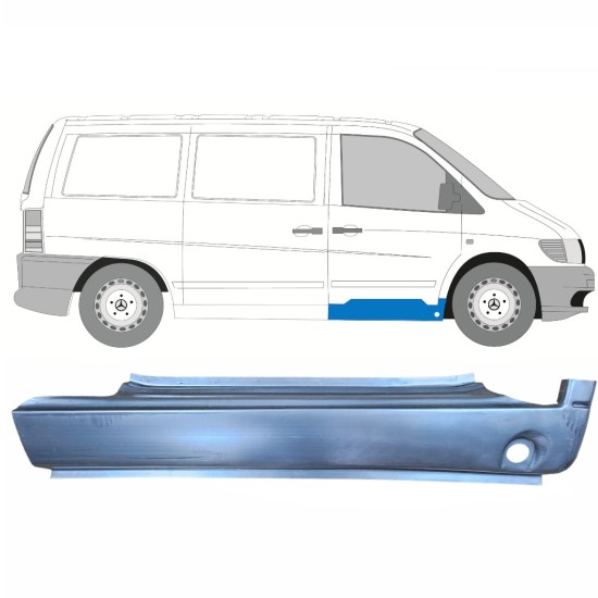 Pannello di riparazione sottoporta anteriore per Mercedes Vito I W638 1996-2003 / Destra 8831