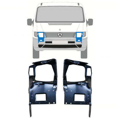 Staffa del faro per Mercedes Vito I W638 1996-2003 / Sinistra+Destra / Set 11906