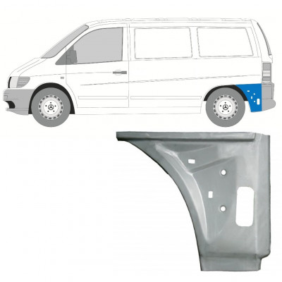 Pannello di riparazione parafango posteriore interno per Mercedes Vito I W638 1996-2003 / Sinistra 11640