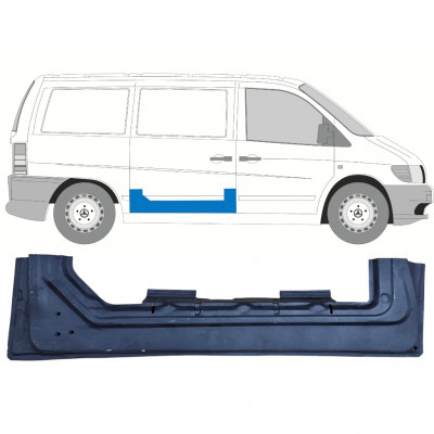 Pannello di riparazione porta scorrevole interno per Mercedes Vito I W638 1996-2003 / Destra 11991