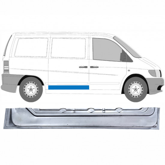 Pannello di riparazione porta scorrevole interno per Mercedes Vito I W638 1996-2003 / Destra 12050
