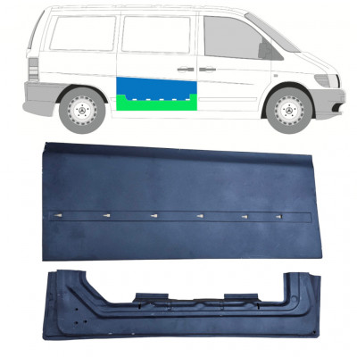 Pannello di riparazione esterno inferiore porta scorrevole per Mercedes Vito I W638 1996-2003 / Destra / Set 11993