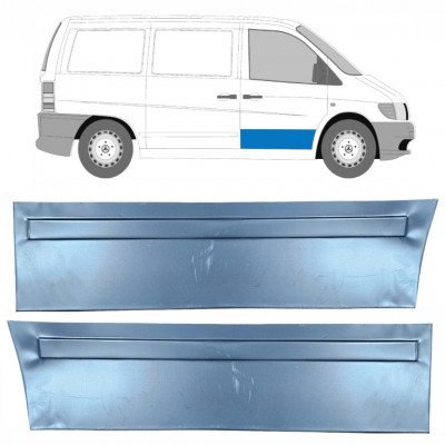 Lamiera di riparazione del rivestimento della porta anteriore per Mercedes Vito I W638 1996-2003 / Sinistra+Destra / Set 9788