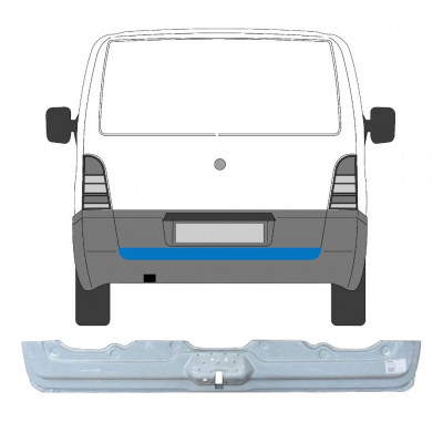 Pannello di riparazione porta posteriore interno per Mercedes Vito I W638 1996-2003 6803