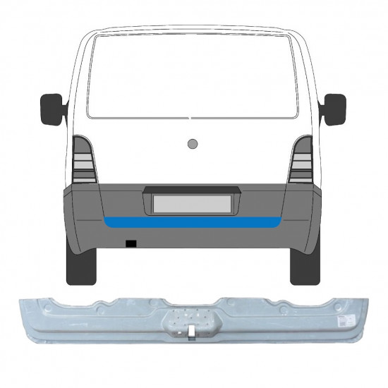 Pannello di riparazione porta posteriore interno per Mercedes Vito I W638 1996-2003 6803