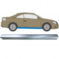 Pannello di riparazione sottoporta lamiera per Volkswagen Eos 2006- / Sinistra = Destra (simmetrico) 7342