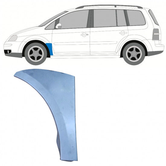 Pannello di riparazione parafango anteriore per Volkswagen Touran 2003-2010 / Sinistra 8951