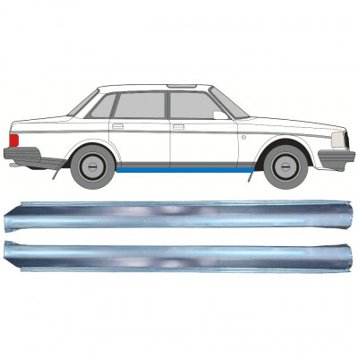 Pannello di riparazione sottoporta inferiore per Volvo 240 1975-1993 / Sinistra / Destra / Set 12775