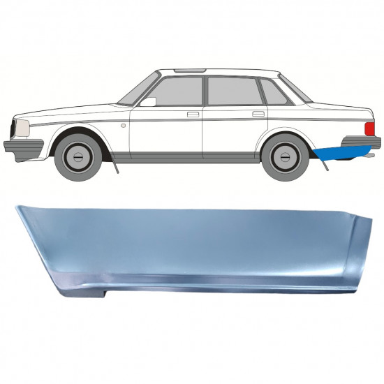 Pannello di riparazione parafango posteriore per Volvo 240 1975-1993 / Sinistra 12784