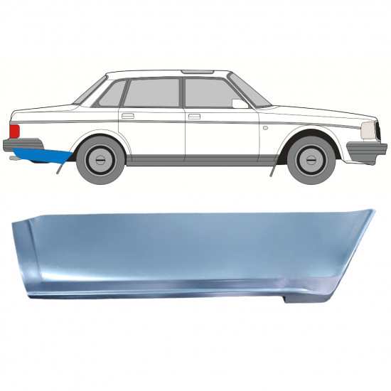 Pannello di riparazione parafango posteriore per Volvo 240 1975-1993 / Destra 12783