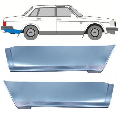 Pannello di riparazione sezione inferiore parafango posteriore per Volvo 240 1975-1993 / Sinistra / Destra / Set 12785