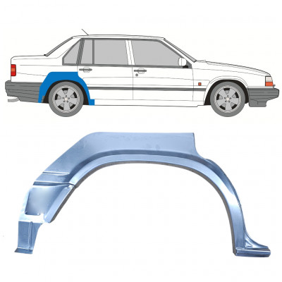 Pannello di riparazione parafango posteriore per Volvo 940 960 1990-1998 / Destra 8293