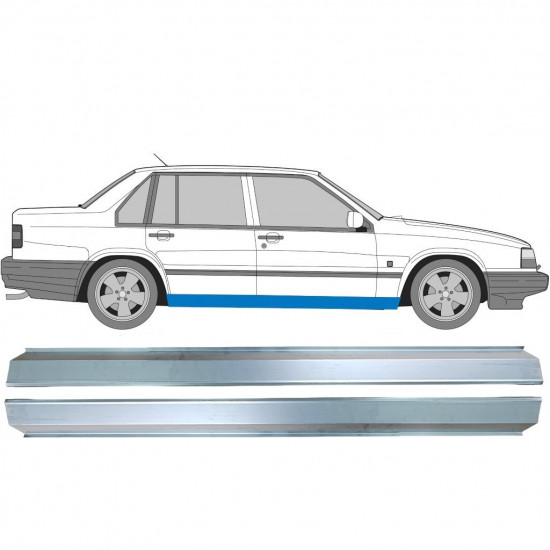 Pannello di riparazione sottoporta lamiera per Volvo 940 960 1990-1998 / Sinistra+Destra / Set 9484