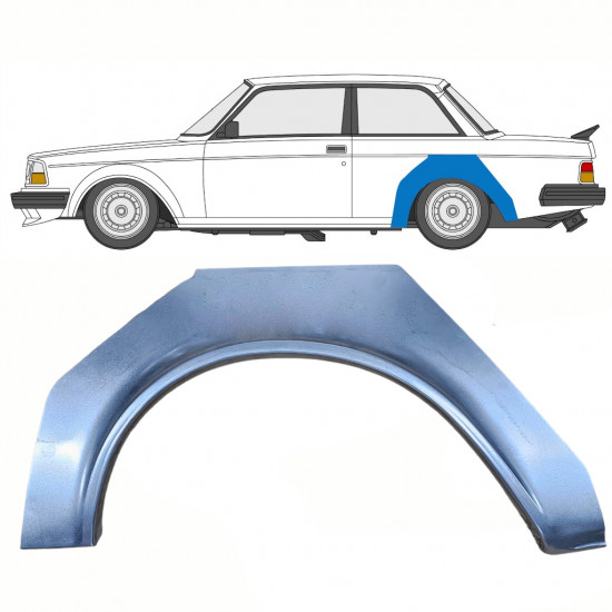 Pannello di riparazione parafango posteriore per Volvo 240 1975-1993 / Sinistra 10764