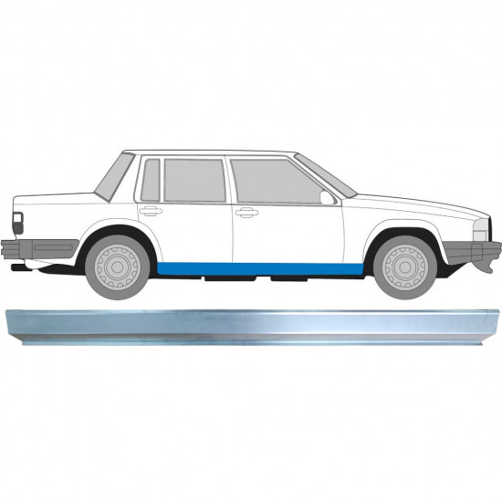 Pannello di riparazione sottoporta lamiera per Volvo 740 760 1982-1992 / Destra 8856