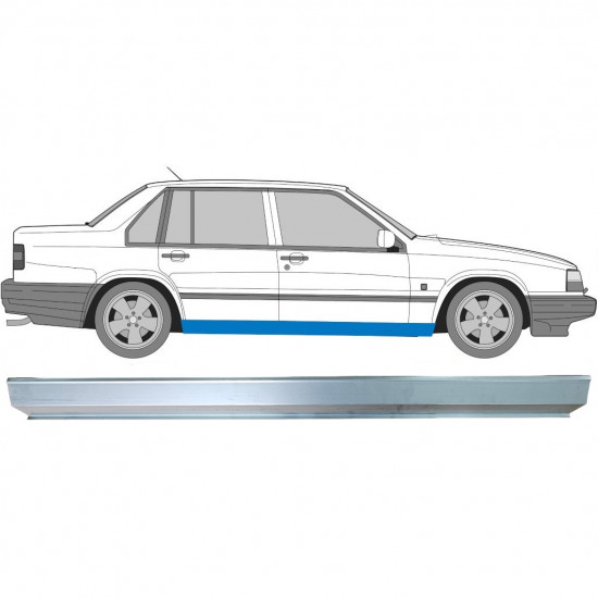 Pannello di riparazione sottoporta lamiera per Volvo 940 960 1990-1998 / Destra 8864