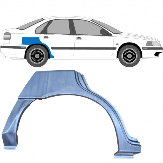 Pannello di riparazione parafango posteriore per Volvo S40 V40 1995-2004 / Destra 5633