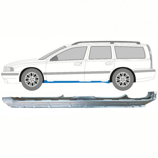 Sottoporta Lamiera Completo per Volvo S70 V70 2000-2007 / Sinistra 8663