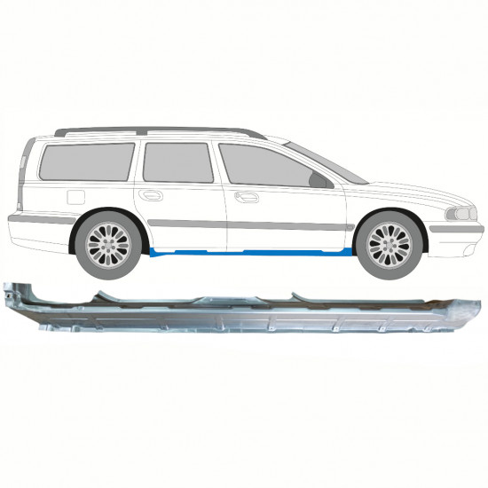Sottoporta Lamiera Completo per Volvo S70 V70 2000-2007 / Destra 8662