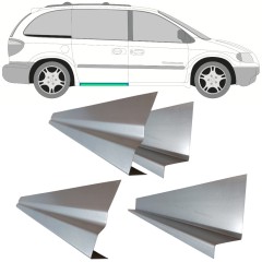 Pannello di riparazione sottoporta interno ed esterno per porta scorrevole per Chrysler Voyager 2000-2008 / Sinistra = Destra (simmetrico) / Set 11195