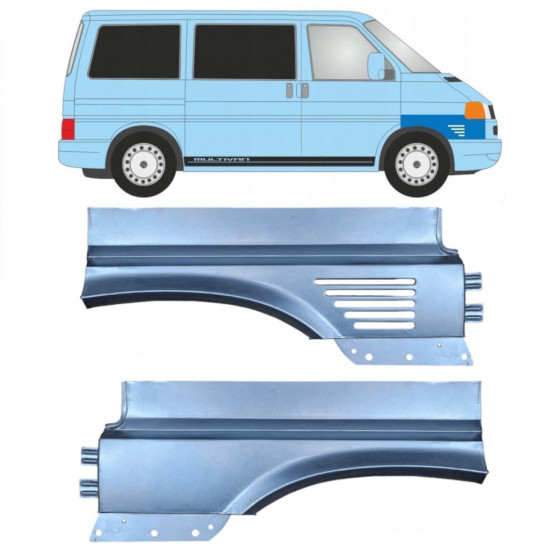 Pannello di riparazione parafango anteriore per Volkswagen Transporter T4 1996-2003 / Sinistra+Destra / Set 10635