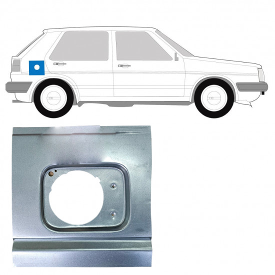Lamierato riparazione ingresso bocchettone per Volkswagen Golf 2 1982-1992 7253
