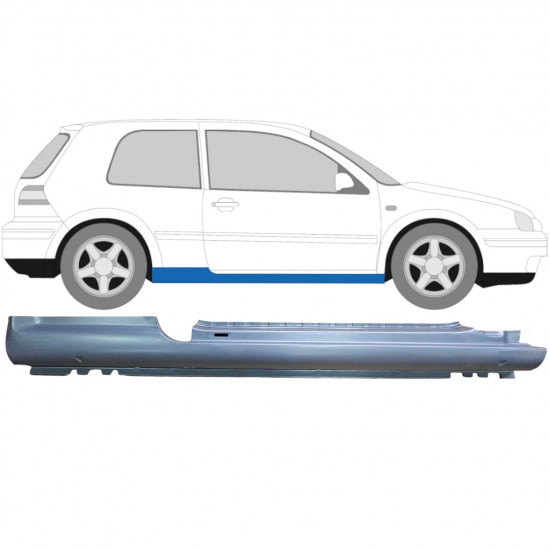Sottoporta Lamiera Completo per Volkswagen Golf 4 1997-2006 / Destra 5295
