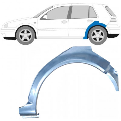 Pannello di riparazione parafango posteriore per Volkswagen Golf 4 1997-2006 / Sinistra 7087