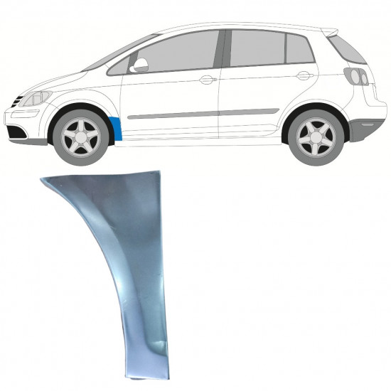 Pannello di riparazione parafango anteriore per Volkswagen Golf Plus 2005-2013 / Sinistra 7841
