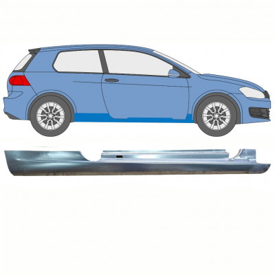 Sottoporta Lamiera Completo per Volkswagen Golf 6 2008-2013 / Destra 8658