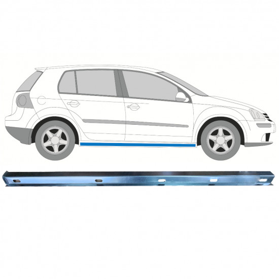 Sottoporta interno per Volkswagen Golf 5 2003-2009 / Destra 11123