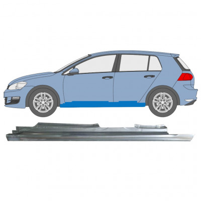 Sottoporta Lamiera Completo per Volkswagen Golf 7 2012- / Sinistra 8300