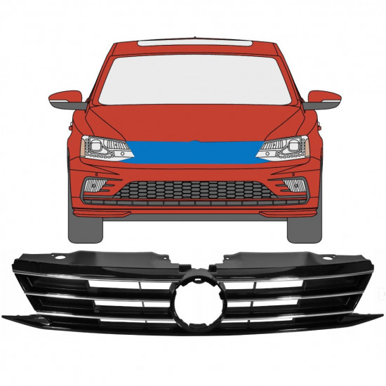 Griglia per Volkswagen Jetta 2015-2018 7513