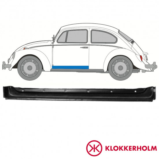 Pannello di riparazione porta anteriore interno per Volkswagen Kaefer 1949- / Sinistra 11121