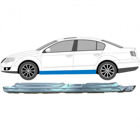 Sottoporta Lamiera Completo per Volkswagen Passat B6 2005-2010 / Sinistra 7107