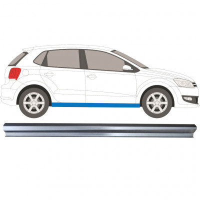 Pannello di riparazione sottoporta lamiera per Volkswagen Polo 2009-2017 / Destra 12908