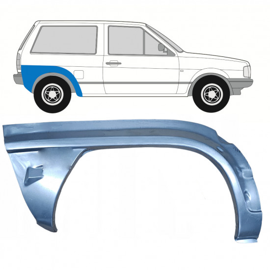 Pannello di riparazione parafango posteriore per Volkswagen Polo 1981-1994 / Destra 7116