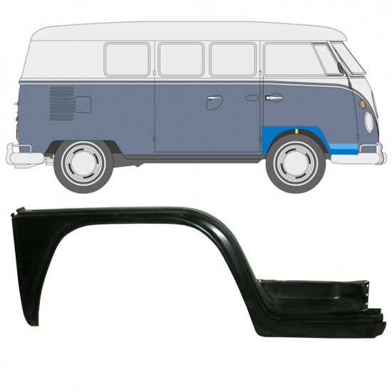 Pannello di riparazione parafango anteriore per Volkswagen Transporter T1 1950-1967 / Destra 12728