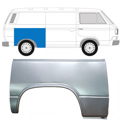 Pannello di riparazione parafango posteriore per Volkswagen Transporter T3 1979-1992 / Destra 7136