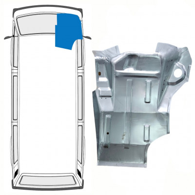 Pannello di riparazione del pavimento sottoscocca per Volkswagen Transporter T3 1979-1992 / Destra 8670