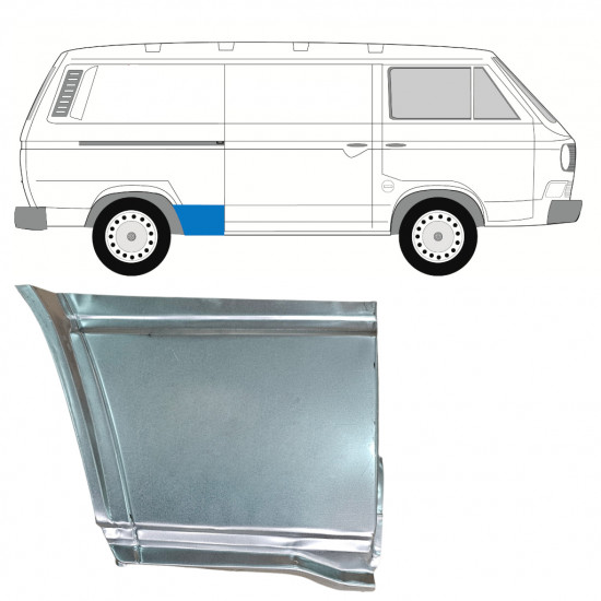 Pannello di riparazione parafango posteriore per Volkswagen Transporter T3 1979-1992 / Destra 11086