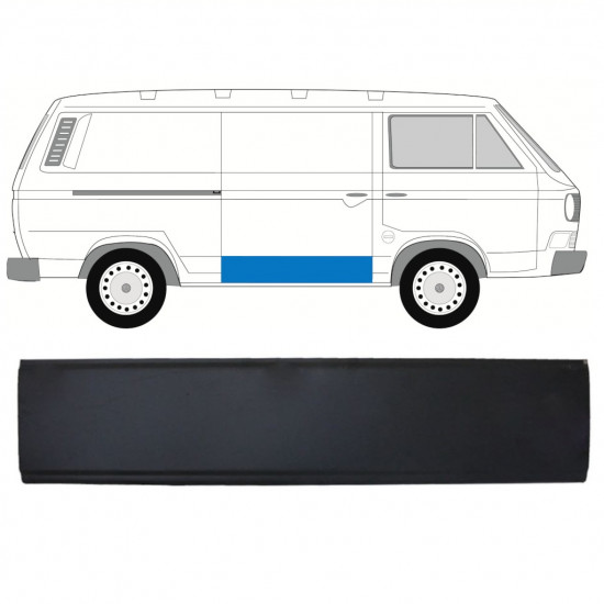 Pannello di riparazione porta scorrevole per Volkswagen Transporter T3 1979-1992 / Destra 8169