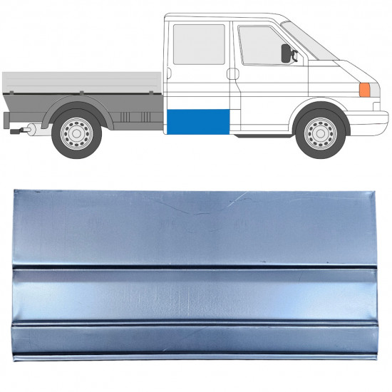 Pannello di riparazione porta posteriore per Volkswagen Transporter T4 1990-2003 / Sinistra = Destra (simmetrico) 11760