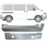 Pannello di riparazione interno ed esterno sottoporta anteriore per Volkswagen Transporter T4 1990-2003 / Destra / Set 9905