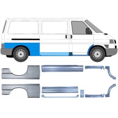 Set di pannelli di riparazione per Volkswagen Transporter T4 1990-2003 / Sinistra+Destra / 14699