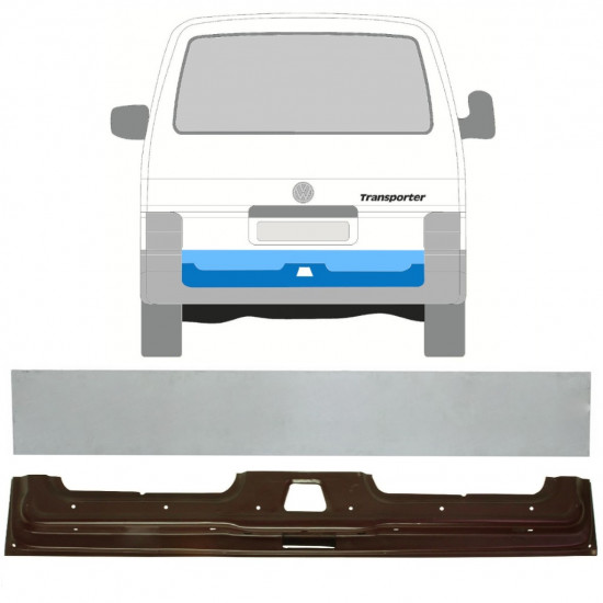 Lamiera di riparazione del portellone del bagagliaio interno + esterno per Volkswagen Transporter T4 1990-2003 / Set 11584