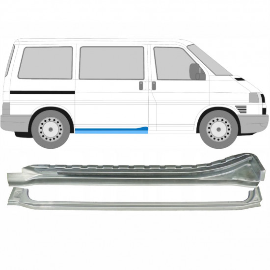 Pannello di riparazione sottoporta porta scorrevole per Volkswagen Transporter T4 1990-2003 / Destra / Set 10288