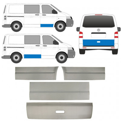 Lamierato riparazione porta per Volkswagen Transporter T5 2003-2015 / Sinistra+Destra / Set 11394